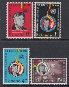 Ghana 160-163 Elanor Roosevelt MNH VF
