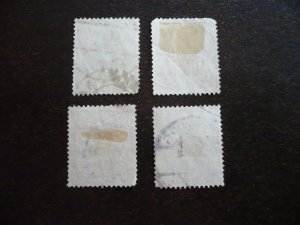 Stamps - Germany - Scott# 97-100 - Used Partial Set of 4 Germania Stamps