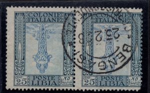 Libya - Pittorica Cent. 25 n. 49c center upside down