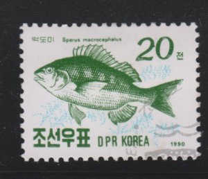 North Korea 2952 Fish 1990