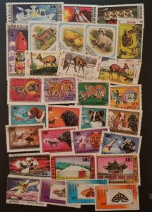 MONGOLIA Asia Used Stamp Lot Collection CTO T6449
