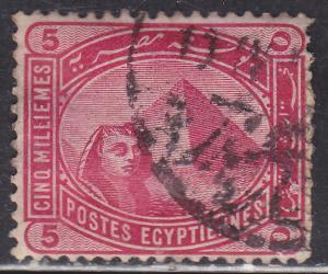 Egypt 48 Sphinx and Pyramid 1888