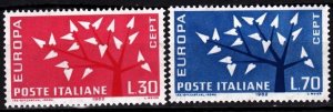 ITALY 1962 EUROPA. Complete set, Used