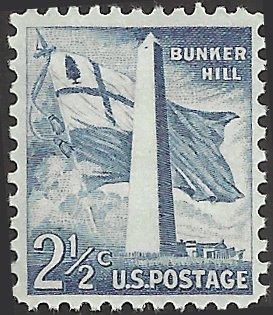 # 1034 MINT NEVER HINGED BUNKER HILL MONUMENT