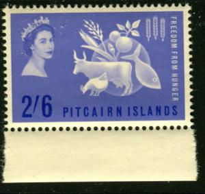 PITCAIRN ISLAND 35 MNH 1963 Freedom from Hunger