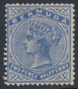 Bermuda SG 27  SC# 22a  MVLH  deep ultramarine   see details /scans