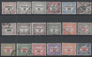 Hungary O1-O20 Used Short set SC:$4.50