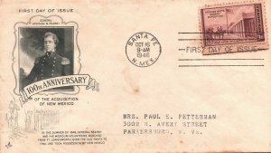 SC#944 FDC 1946 - Kearny Expidition Cachet - Typed Address - Single - F463