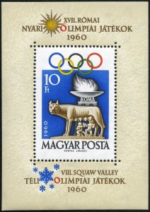 Hungary Stamps MNH XF Souvenir Sheet Olympics 1968