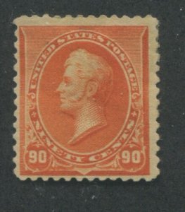 1890 US Stamp #229 90c Mint Hinged F/VF Original Gum Catalogue Value $450 