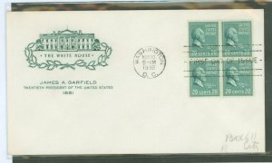United States #825 On Cover  (Fdc)