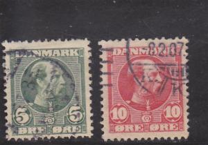 Denmark  Scott#  70-1  Used