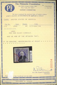 U.S. #115 USED WITH PF CERT