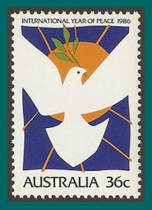 Australia 1986 Peace Year, MNH  1004,SG1039