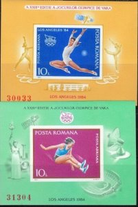 Romania 1984 MNH Stamps Souvenir Sheet Sport Olympic Games