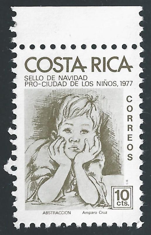 Costa Rica #RA73 10c Boy's Head by Amparo Cruz