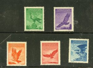 LIECHTENSTEIN AIRMAILS  SCOTT#C9-13  MINT  NEVER HINGED--SCOTT $151.50