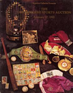 Superior:    The 1993 Premiere Sports Auction, Superior -...