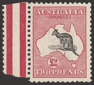 AUSTRALIA 1913 Kangaroo £2 1st wmk. MNH **. ACSC 55 cat $35,000. Great rarity!