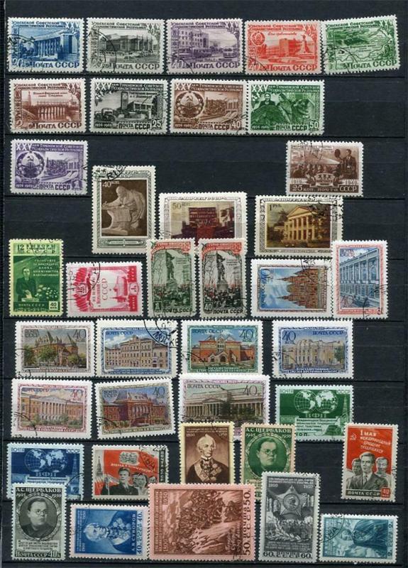 Russia/USSR 1950 Accumulation  Used Complete sets 2 pages