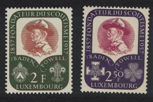 Luxembourg Lord Baden-Powell Scouting 2v 1957 MNH SG#621-622