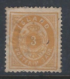 ICELAND #22 USED SCV $30.00 AT 15% OF CAT VALUE