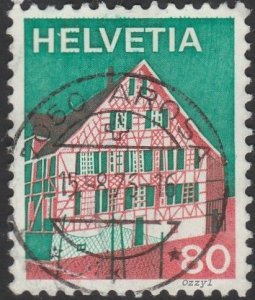 Switzerland #568 1973 80c Ermatingen (Thürgau) USED-VF-NH.