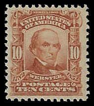 U.S. #307 MNH; 10c Webster (1903)