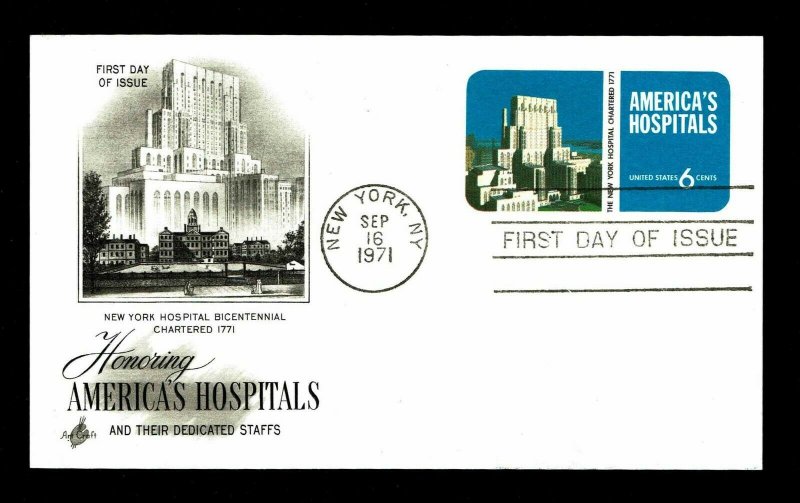  US #UX60 Postal Card Honoring America's Hospitals - Courtesy Listing (ESP#019) 