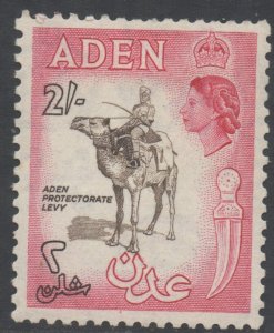 Aden Scott 57a - SG66, 1953 Elizabeth II 2/- Black MH*