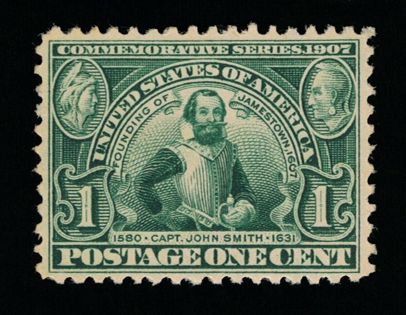 VERY AFFORDABLE GENUINE SCOTT #328 VF-XF MINT OG NH 1907 JAMESTOWN EXPO. #12093
