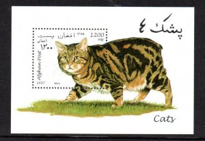 AFGHANISTAN - M/S - 1997 - CATS - MANX -