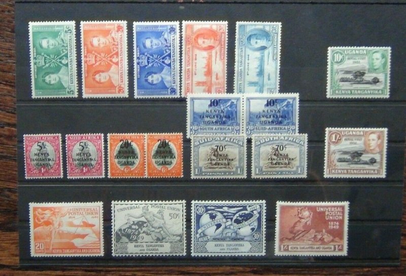 KUT 1938 - 1954 values to 3s MM