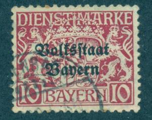 GERMAN STATES - BAVARIA SC# O23 F-VF U 1918