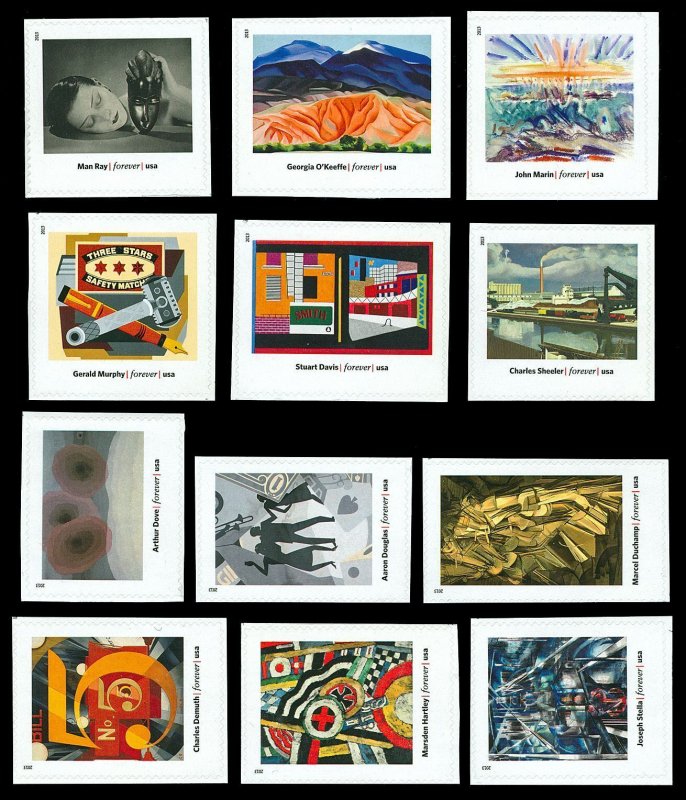 Scott 4748a-4748l Forever Modern Art Mint Singles VF NH Face $9.36 Cat $18