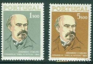 Portugal Scott 940-1 MNH** 1964 Coelho, Journalist set 1964