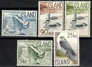 Iceland #319-23  MNH CV $26.20 (X2657)