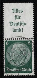 Germany Scott # 419, label A9, used, se-tenant, Mi# S139