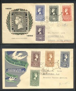 SPAIN #776//C130 First Day Cover - 1950 Centenary Set