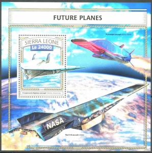 SIERRA LEONE  2016 FUTURE PLANES   SOUVENIR SHEET MINT NH