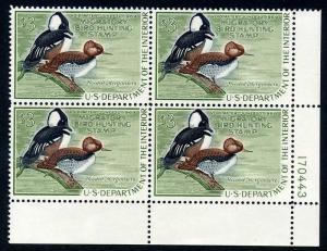 Scott #RW35 Federal Duck Plate Block NH (Stock #RW35-4)