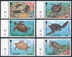 Cayman 693-698, MNH. Mi 721-732. Sea turtles 1995. Green,Kemp's Ridley,Hawksbill