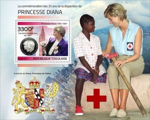Togo - 2022 Princess Diana Anniversary - Stamp Souvenir Sheet - TG220127b1