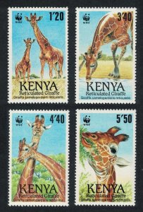 Kenya WWF Reticulated Giraffe 4v 1989 MNH SC#491-494 SG#501-504 MI#481-484