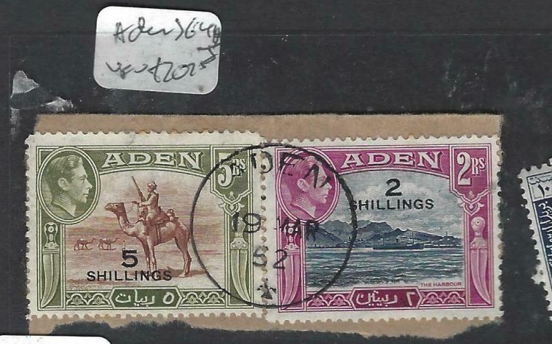 ADEN (P0204B)  KGVI 2R/2/-, 5R/5/-  SG 44-5   VFU