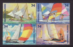 Marshall Islands 778 Sailboats MNH VF