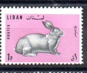 LEBANON - 1965 - FARMING ANIMALS - RABBIT - 1p -