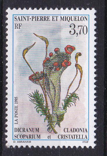 St.Pierre-Miquelon 612 MNH 1995 Insect & Flower
