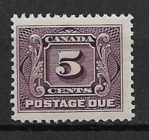 1906 Canada J4 5¢ Official MNH