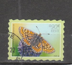 Estonia  Scott#  930  Used  (2020  Marsh Frittilary)